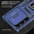 Ударопрочный чехол Square Ring c шторкой на камеру для Samsung Galaxy S25 Ultra – Синий / Navy. Фото 5 из 7