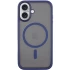 TPU+PC з металевими кнопками та MagSafe на Apple iPhone 16 – Синій. Фото 1 з 8