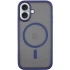 TPU+PC с металлическими кнопками и MagSafe для Apple iPhone 16 – Синий / Navy Blue. Фото 1 из 8