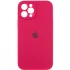 Чехол Silicone Case с защитой камеры для Apple iPhone 12 Pro Max (6.7") – Красный / Rose Red. Фото 1 из 8