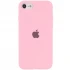 Чехол Silicone Case с закрытым низом для Apple iPhone SE (2020) – Розовый / Light pink. Фото 1 из 1