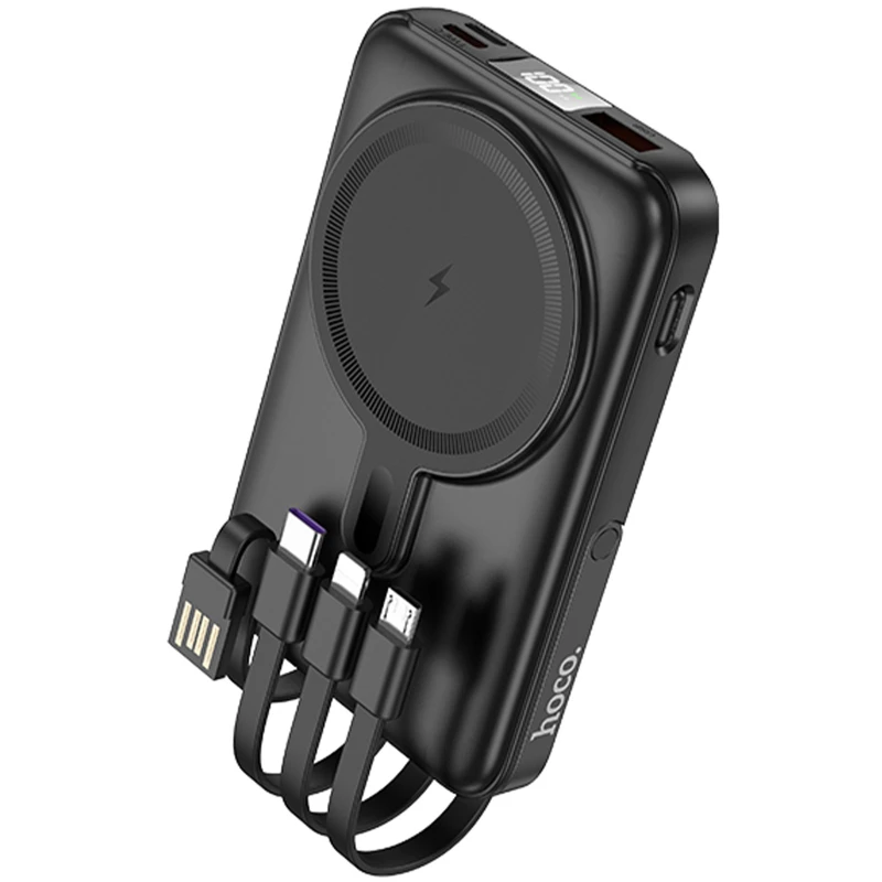 Портативний ЗП Power Bank Hoco J135 Rico 22.5W+PD20W з БЗП 10000 mAh – Black. Фото 1 з 5