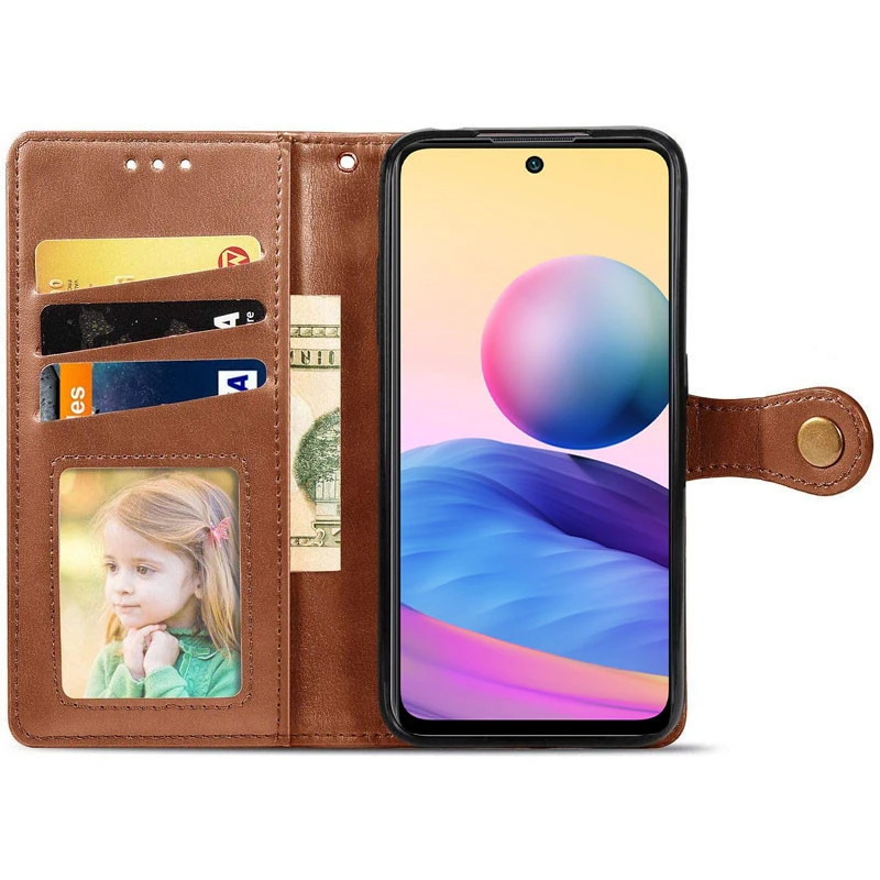 Чехол-книжка GETMAN Gallant  для Xiaomi Redmi A4 – Коричневый. Фото 7 из 7