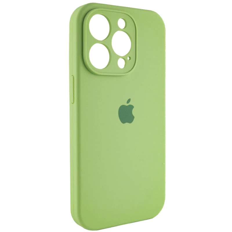 Чехол Silicone Case с защитой камеры для Apple iPhone 15 Pro (6.1") – Мятный / Mint. Фото 2 из 7