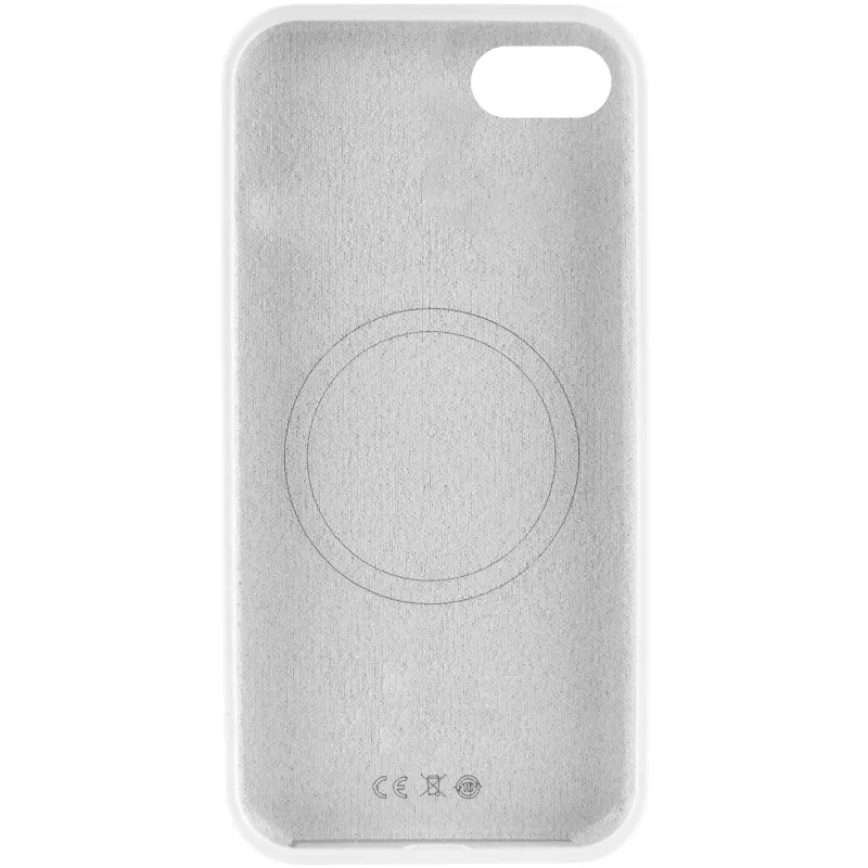 Чехол Silk Full Protective (AA) NO LOGO with Magnetic Fit для Apple iPhone 16e (6.1") – Белый / White. Фото 3 из 3