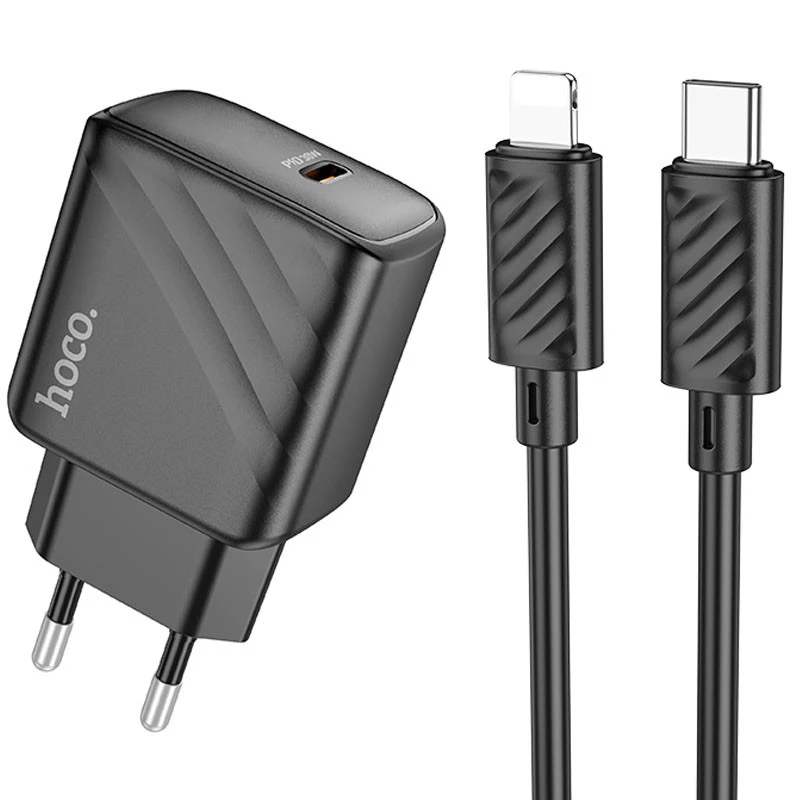 

МЗП Hoco CS22A Value PD30W + Type-C to Lightning (Black)