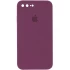 Чехол Silicone Case Square с защитой камеры для Apple iPhone 7 plus / 8 plus – Бордовый / Maroon. Фото 1 из 3