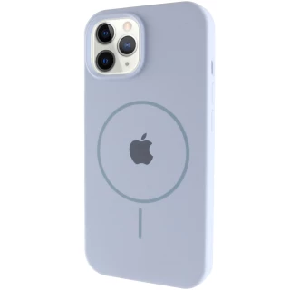 Чехол Silicone Armor Max with MagSafe для Apple iPhone 11 Pro (5.8") — Голубой / Lilac Blue