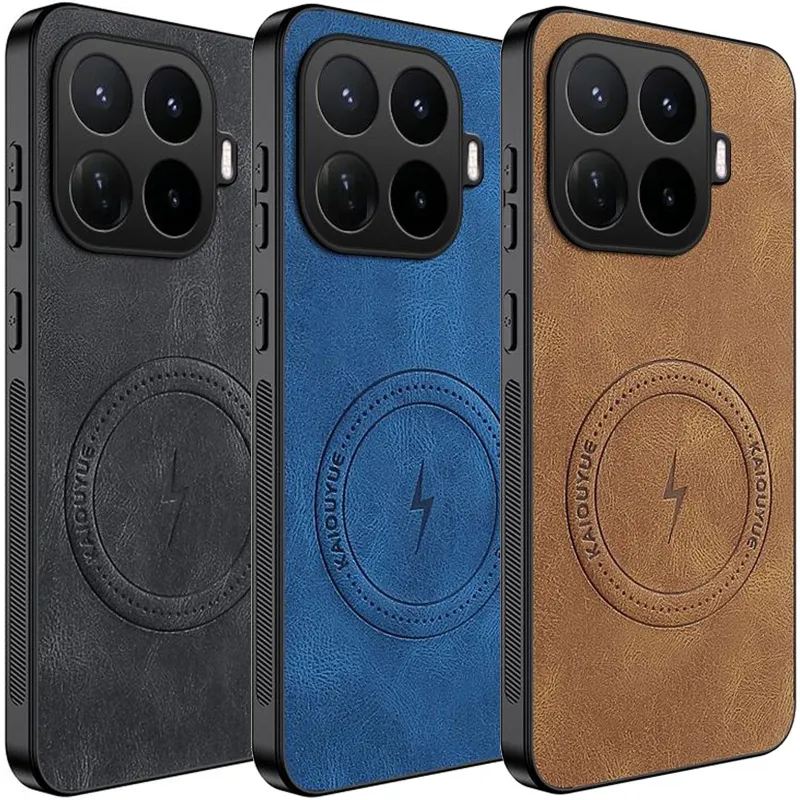 TPU+PC чохол Nappa Texture Magnetic Case для Xiaomi 17T Pro фото 1 з 1