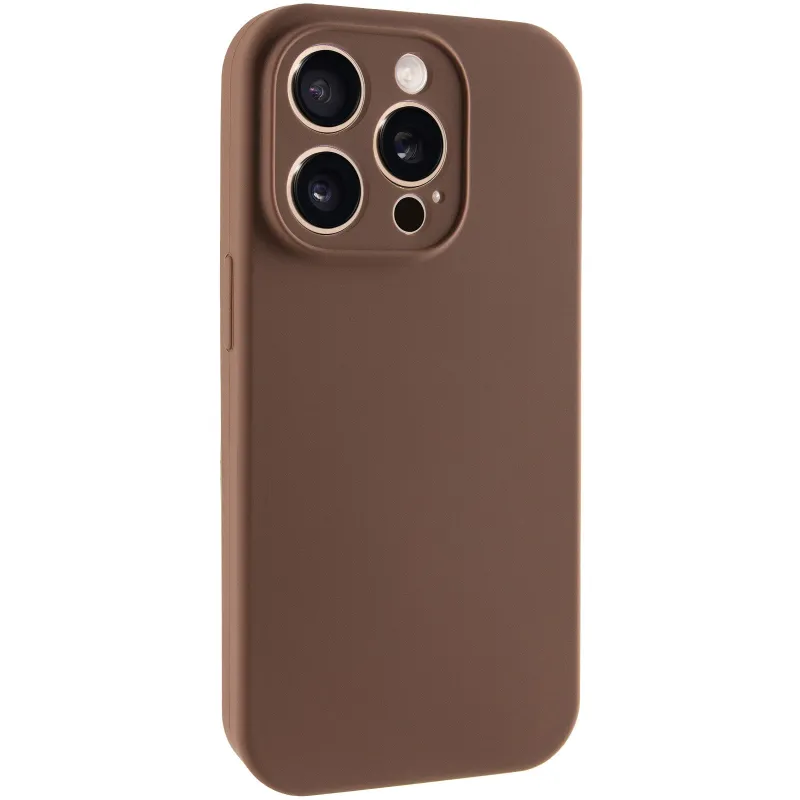 Чехол Silk Full Camera (AA) NO LOGO with Magnetic Fit для Apple iPhone 16 Pro Max – Коричневый / Brown. Фото 1 из 6