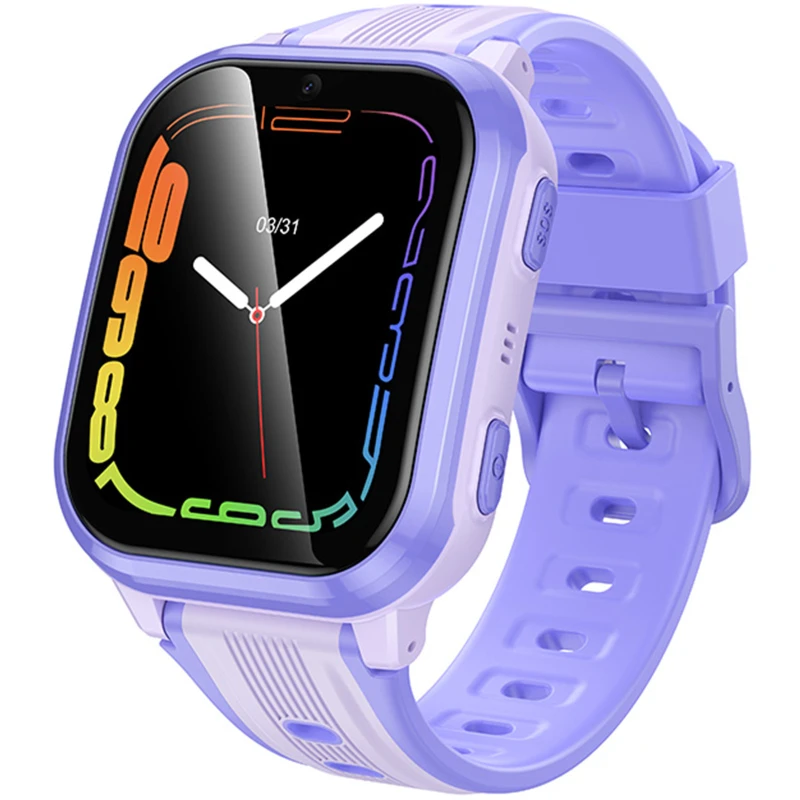 Дитячий cмарт-годинник Hoco Y108 4G with call function – Purple. Фото 1 з 3