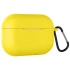 Силіконовий футляр для навушників Airpods Pro Slim + карабін – Жовтий / Neon Yellow. Фото 1 з 1