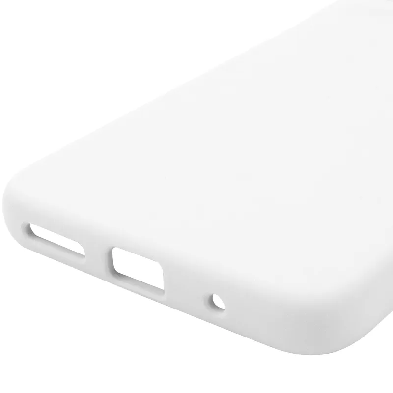 Чехол Silicone Case Lakshmi Premium з закритою камерою на Motorola Moto G15 4G – Белый / White. Фото 6 из 6