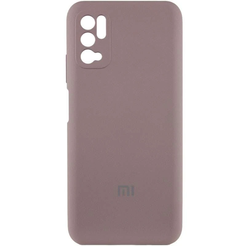 

Чохол Silicone Case з закритим низом та захистом камери на Xiaomi Poco M3 Pro 4G / 5G (Сірий / Lavender)