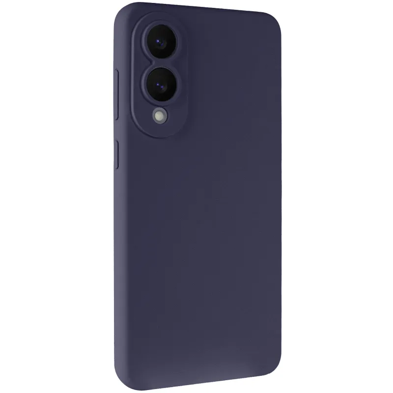 Чехол Silicone Case Lakshmi Premium з закритою камерою на Samsung Galaxy S25 Edge – Темно-синий / Midnight blue. Фото 9 из 14