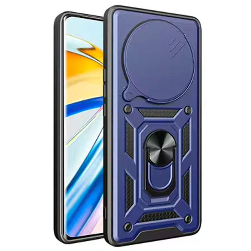 Ударопрочный чехол Ummi Camshield Serge Ring (in box) для Xiaomi Redmi A3 – Черный. Фото 2 из 2