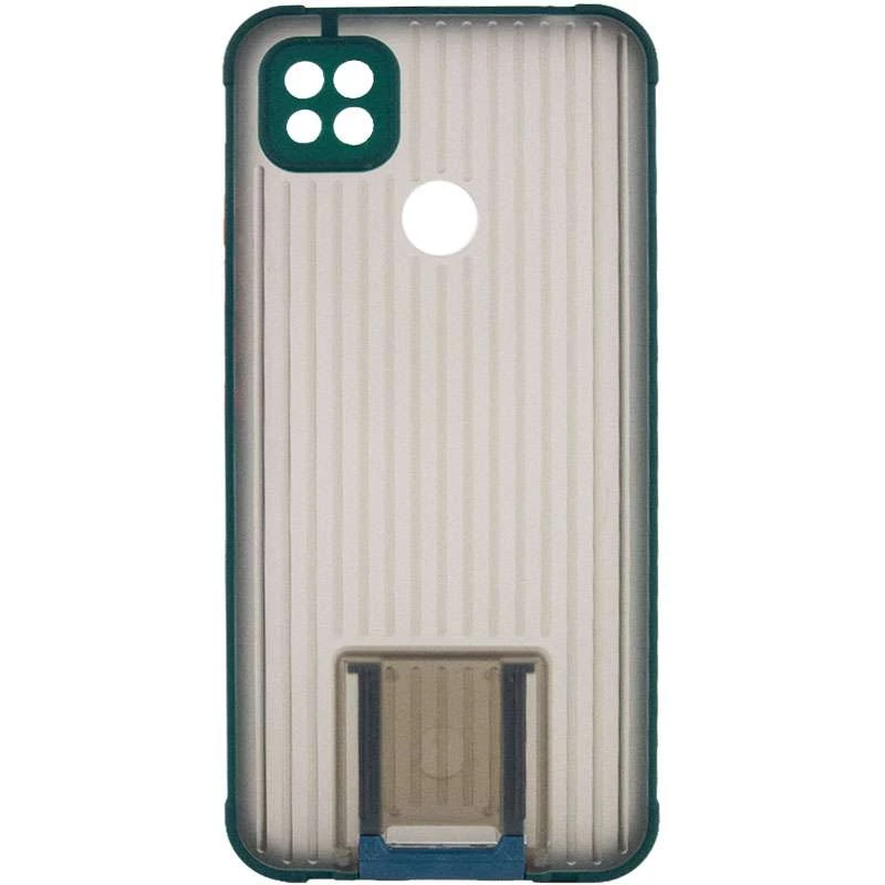 

TPU+PC чохол Bracket з підставкою на Xiaomi Redmi 9C (Зелений)