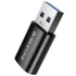Перехідник Borofone BV26B USB Male to Type-C Female USB3.0 – Black. Фото 2 з 6