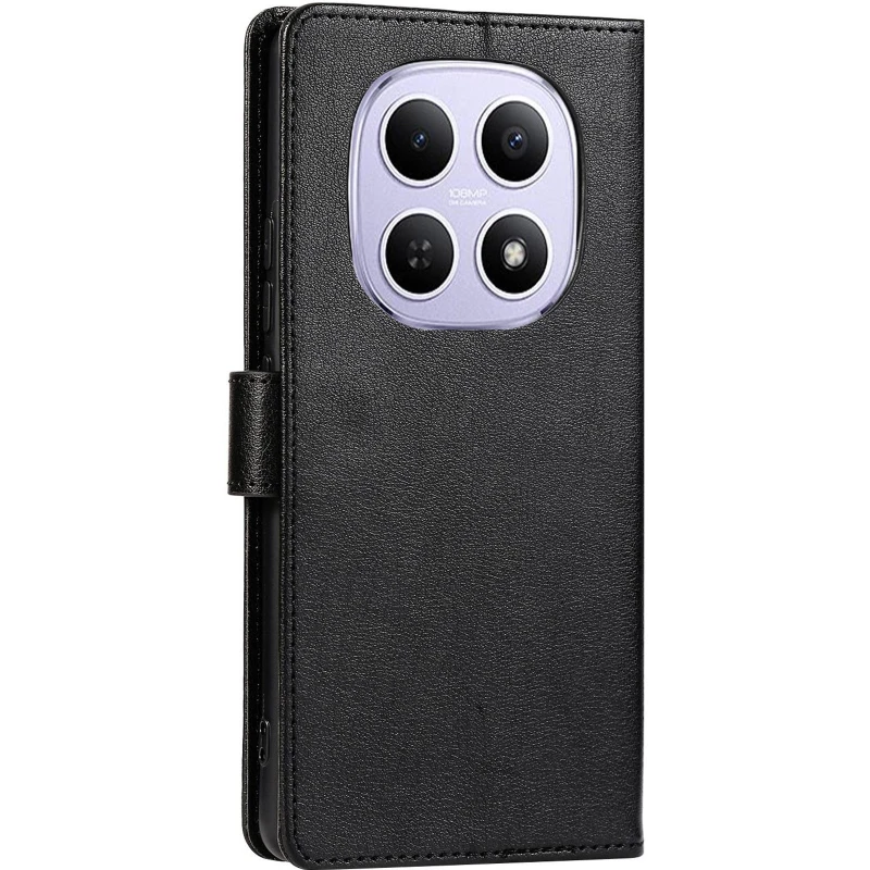 Кожаный чехол-книжка Essential Case для Xiaomi Redmi 15 (EU) – Black. Фото 2 из 5