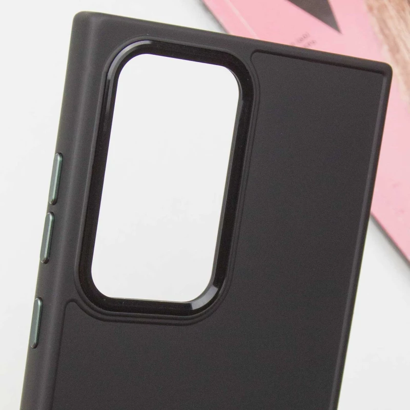 TPU чохол Bonbon з металевими кнопками на Samsung Galaxy S24 Ultra – Чорний / Black. Фото 10 з 12