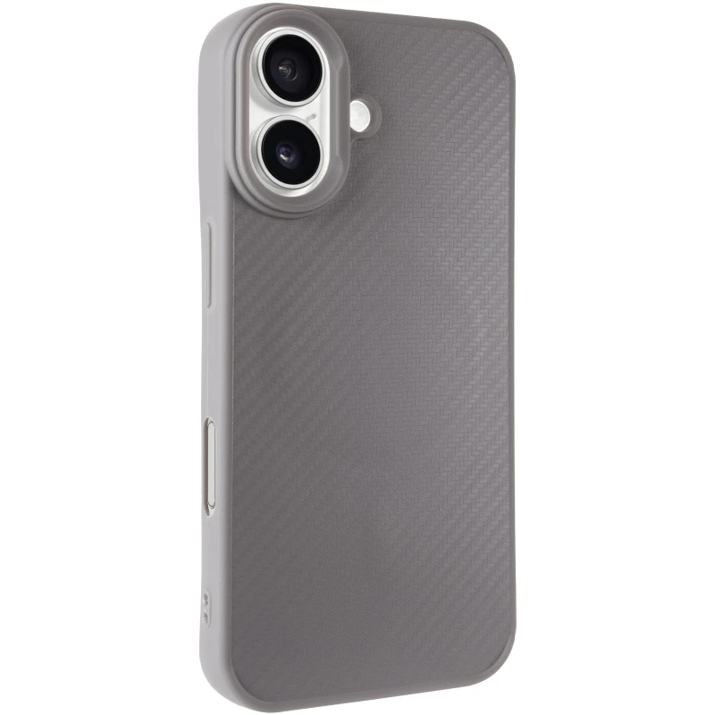 TPU чохол Carbon Protective with Magsafe для Apple iPhone 16 – Grey. Фото 2 з 6