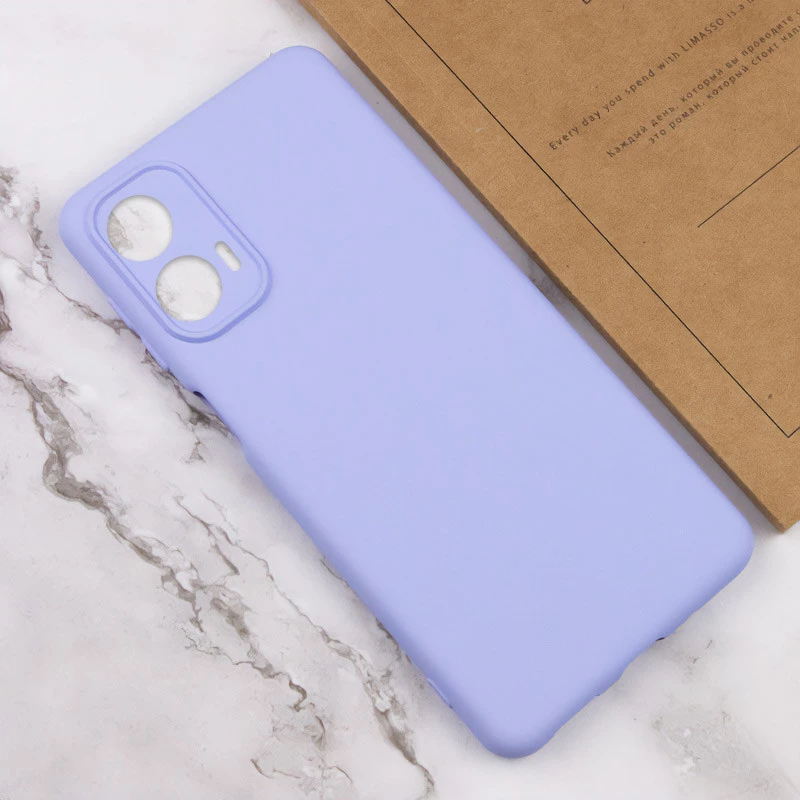 Чохол Silicone Case Lakshmi Plus з закритою камерою на Motorola Moto G85 – Бузковий / Dasheen. Фото 5 з 6