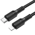 Дата кабель Borofone BX116 Certain Type-C to Lightning 27W (1m) – Black. Фото 2 з 3