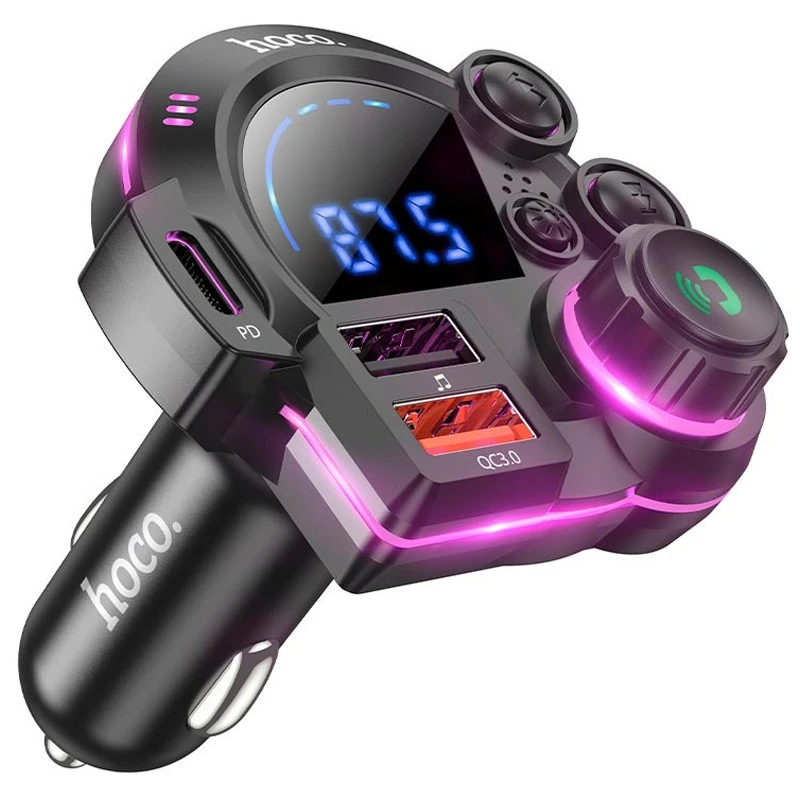 АЗУ FM модулятор Hoco FM01 Legend 20W (2USB-A/1C) фото 1 из 1