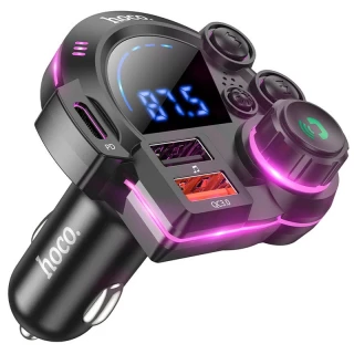 АЗУ FM модулятор Hoco FM01 Legend 20W (2USB-A/1C) фото 1 из 1