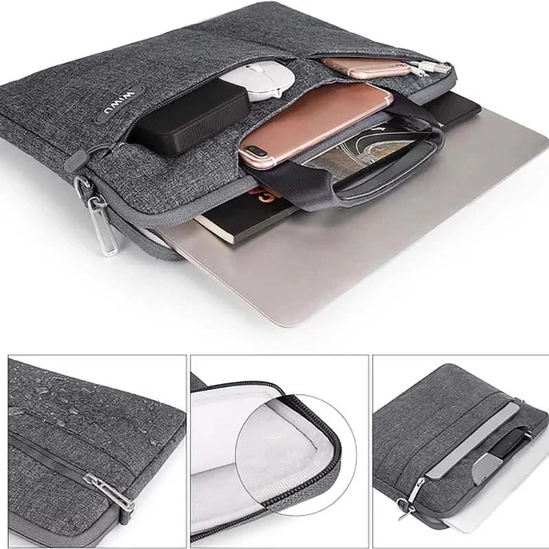Сумка для ноутбуку WIWU City Commuter Bag 15.6" – Grey. Фото 3 з 6