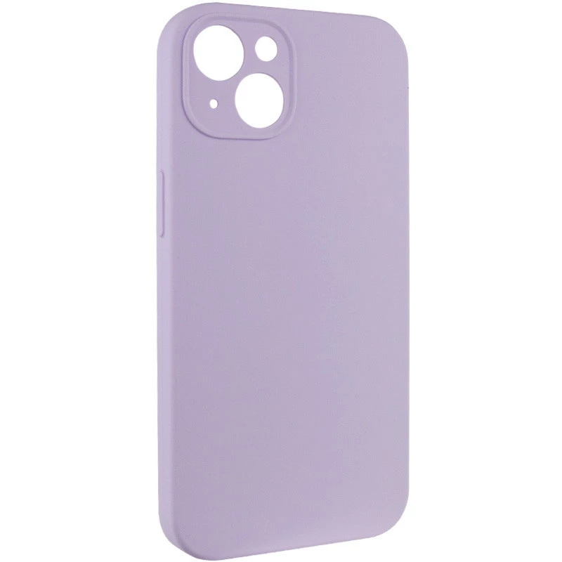 Чехол с закрытым низом Silicone Case для Apple iPhone 16 – Сиреневый / Lilac. Фото 4 из 12