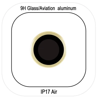 Металеве захисне скло на камеру на Apple iPhone 17 Air (6.5") фото 1 з 2