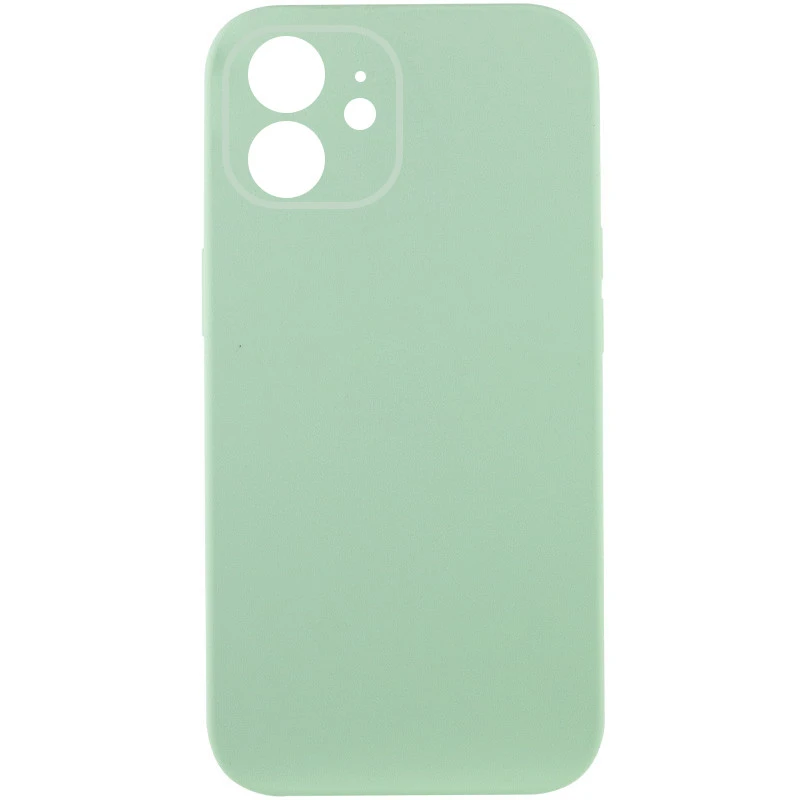 Чохол Silk Full Camera Protective (AA) NO LOGO для Apple iPhone 12 (6.1") – Зелений / Pistachio. Фото 1 з 2