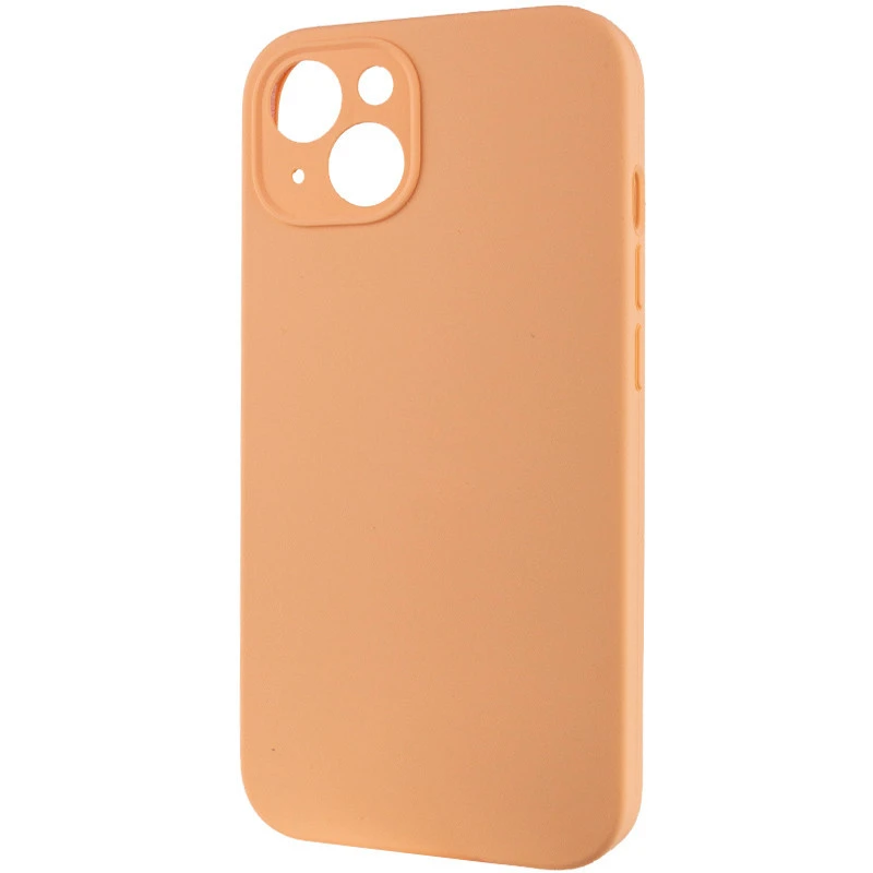 Чехол с защитой камеры Silicone Case для Apple iPhone 14 (6.1") – Оранжевый / Cantaloupe. Фото 3 из 7