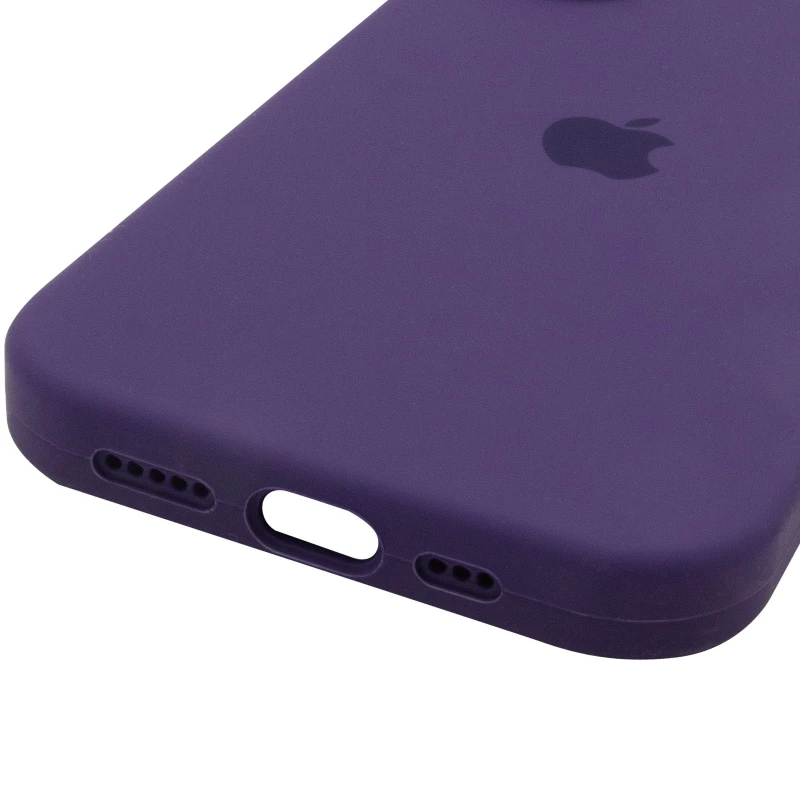 Чехол Silicone Case с закрытым низом для Apple iPhone 17 (6.3") – Фиолетовый / Amethyst. Фото 6 из 6