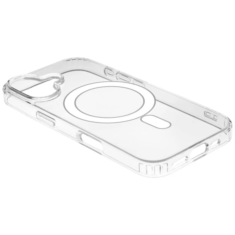 Чехол TPU Crystal Case with Magnetic Fit для Apple iPhone 16 Plus – Clear. Фото 10 из 16