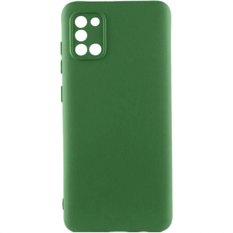 Кольоровий силіконовий чохол GETMAN із закритою камерою для Infinix Smart 10 – Зелений / Dark green. Фото 1 з 1