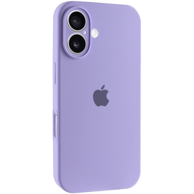 Чехол Silicone Case с защитой камеры для Apple iPhone 16 – Сиреневый / Dasheen. Фото 1 из 6