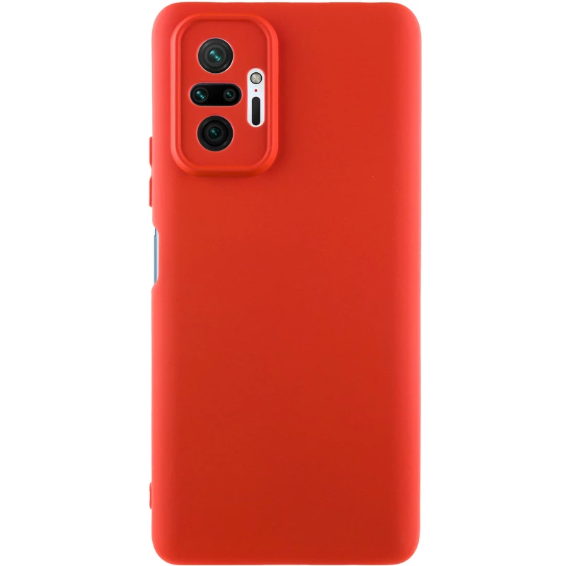 Чохол Silicone Case Lakshmi з закритою камерою на Xiaomi Redmi Note 10 Pro – Червоний / Red. Фото 1 з 7
