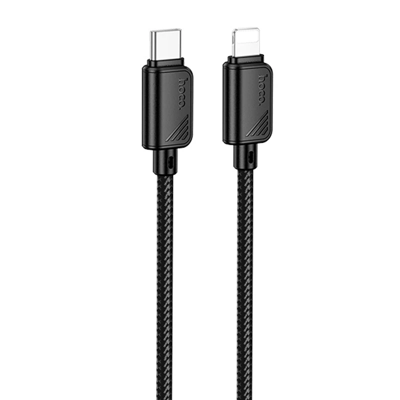 Дата кабель Hoco X113 Beneficio Type-C to Lightning (1m) – Black. Фото 1 з 4