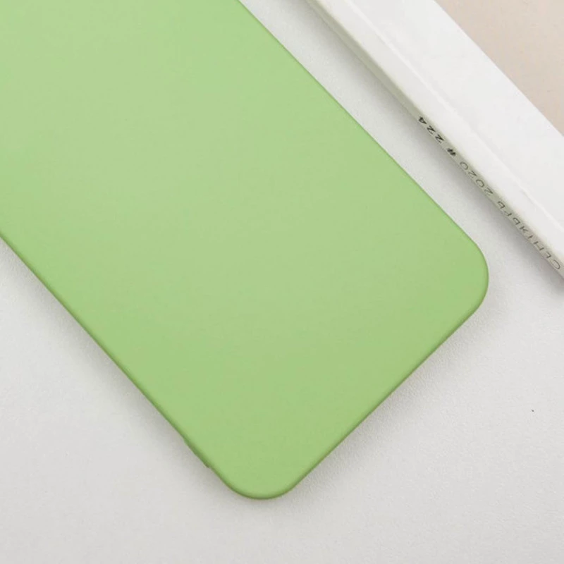 Кольоровий силіконовий чохол GETMAN із закритою камерою для Samsung Galaxy S23 – Зелений / Pistachio. Фото 4 з 10