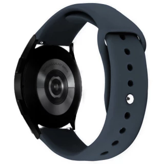 Силіконовий ремінець Sport для Smart Watch 20mm — Сірий / Dark Gray