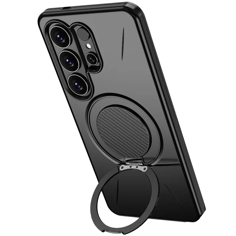 TPU+PC чохол Kalebol Magnetic Case для Samsung Galaxy S26 Ultra – Black. Фото 3 з 3