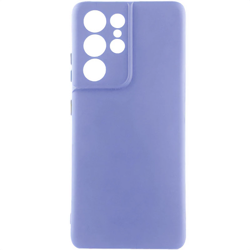 Чехол Silicone Case Lakshmi Plus с закрытой камерой для Samsung Galaxy S22 Ultra – Сиреневый / Dasheen. Фото 1 из 3
