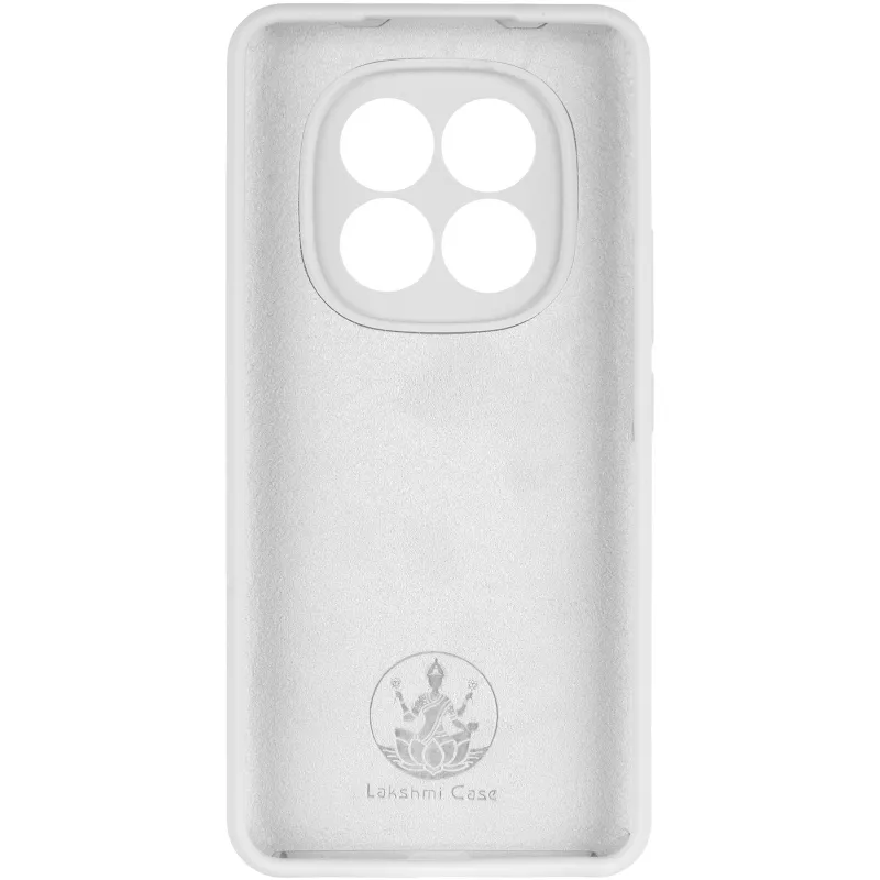 Чехол Silicone Case Lakshmi Premium з закритою камерою на Xiaomi Redmi Note 14 Pro 4G – Белый / White. Фото 4 из 6
