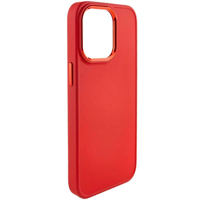 

TPU чехол Bonbon с металлическими кнопками для Apple iPhone 13 Pro Max (6.7") (Красный / Red), Червоний / red