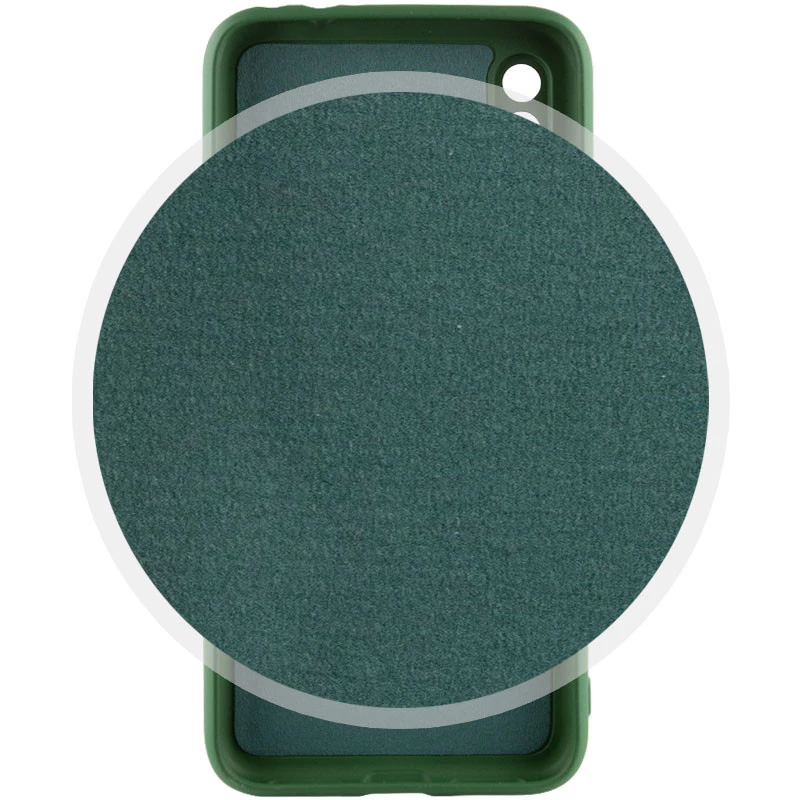 Кольоровий силіконовий чохол GETMAN із закритою камерою для Xiaomi Redmi Note 7 / Note 7 Pro / Note 7s – Зелений / Dark green. Фото 3 з 4