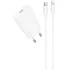 СЗУ Hoco N72 Speed ultra-thin PD20W (1USB-C) + кабель Type-C to Lightning – White. Фото 1 из 5