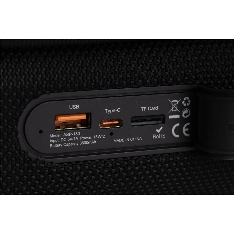 Bluetooth Колонка Amaya ASP-130 30W – Black. Фото 8 з 8