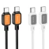 Дата кабель Hoco X108 Benefit 60W Type-C to Type-C (1m) фото 1 з 3